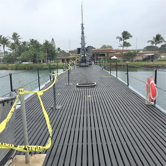 Deck of the submarine USS Bowfin, Pearl Harbor (Photo: Sarah Sundin, 7 Nov 2016)