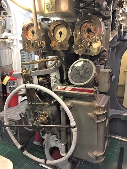 Navigational controls of the USS Bowfin, Pearl Harbor (Photo: Sarah Sundin, 7 Nov 2016)