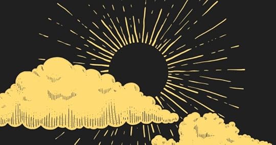 Arjuna Kills Jayadratha - Featured Image - Picture of evening sun hidden by clouds. Representing the illusion of Krishna to kill Jayadratha