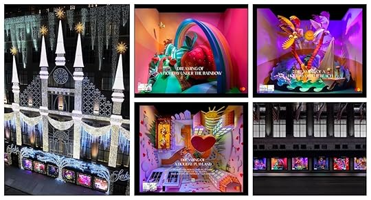 Saks Christmas window displays