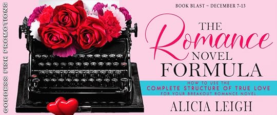 Goddess Fish book tour banner for The Romance Novel Formula