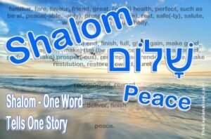 Shalom. One Biblical Hebrew word. Multiple translations tel one story.