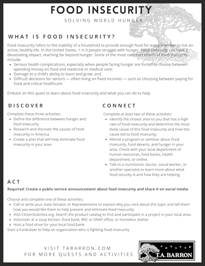 Food Insecurity Quest for Young Heroes