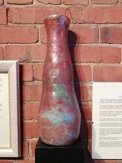 Raku Pottery Vase - Eye of Balor