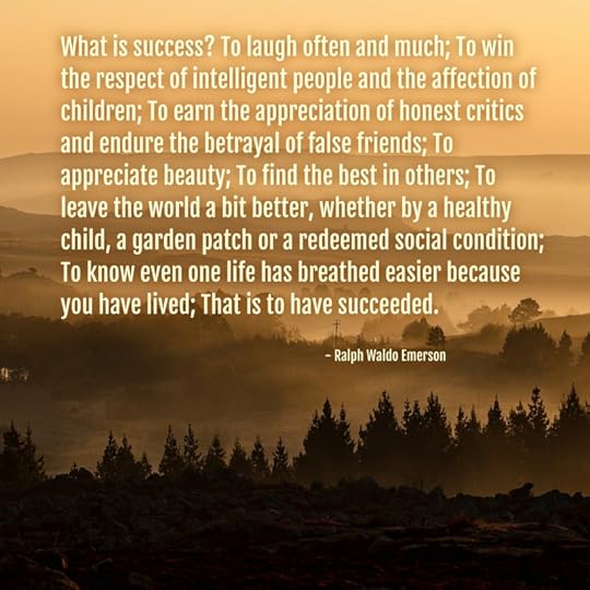 Success Quote by Ralph Waldo Emerson