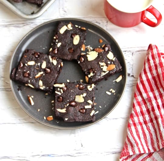 Absolutely Amazing Almond Brownies (GF and so super easy!)