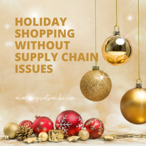 Holiday Shopping without Supply Chain Issues from the Rambo Academy for Wayward Writers