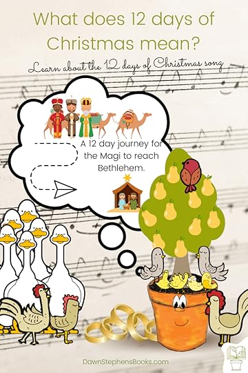 What does 12 days of Christmas mean? Learn about the 12 days of Christmas song. A 12 day journey for the Magi to reach Bethlehem.