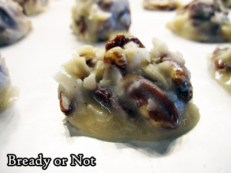 Bready or Not Original: No Bake Pecan Praline Cookies 