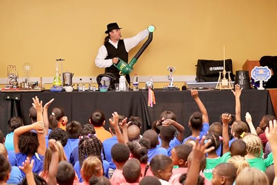 Fun Science with Daniel G. Benes: Daniel demonstrates the Bernoulli and Coanda effects using a leaf blower.