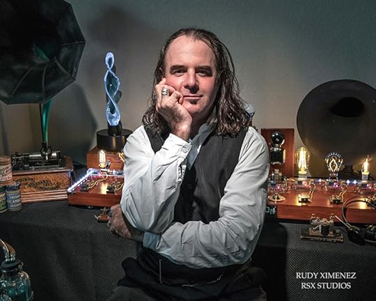 Fun Science with Daniel G. Benes: Daniel Benes pictured with his antique electrical displays.