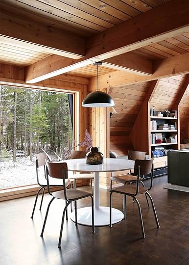 The Minne Stuga dining room reveal tulip table and end grain flooring