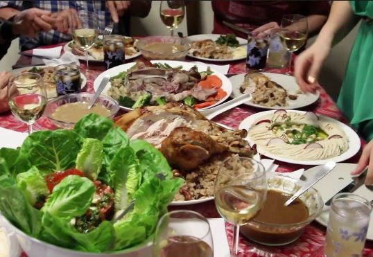 Lebanese Christmas dinner