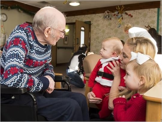 Grandfather with children