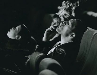 smoking in the back