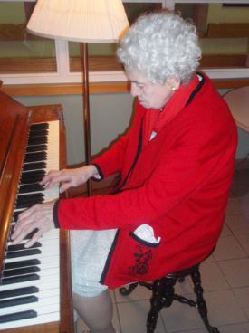 Sophia playing the piano
