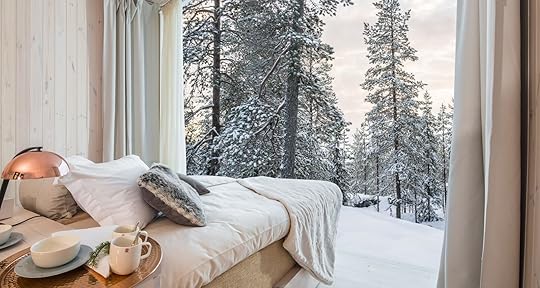 Arctic TreeHouse Hotel bedroom view