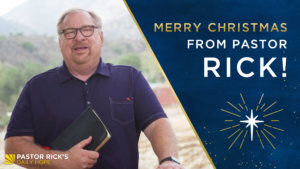 Special Christmas Greeting from Pastor Rick