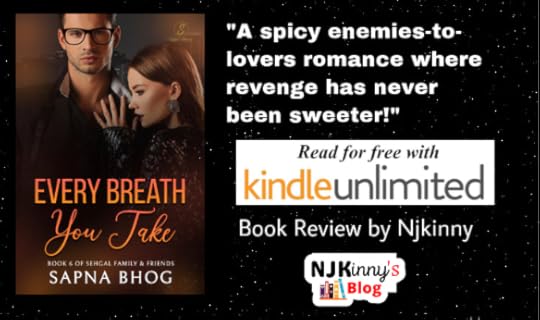 Every Breath You Take by Sapna Bhog Book Review by Njkinny