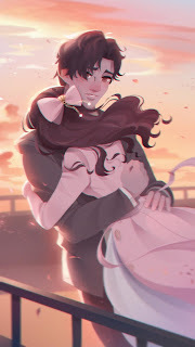 Chie desperately hugs Mr. Takahashi