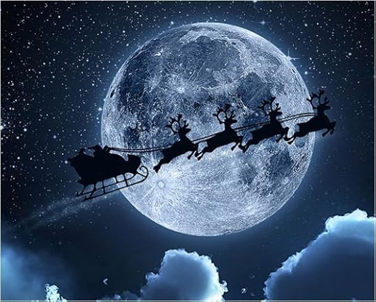 Santa flying
