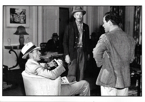Gary Cooper, Walter Brennan, and Frank Capra on the set of Meet John Doe (1940)