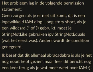 De Foutmelding