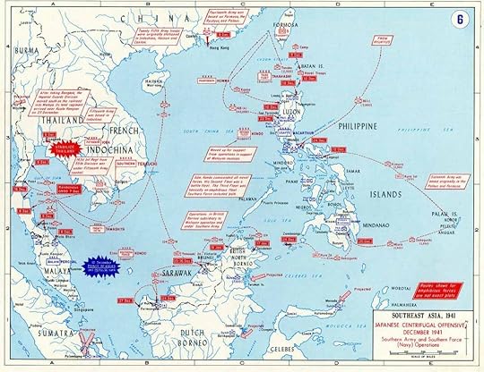 Map showing Japanese offensives in Dec 1941 (US Military Academy)