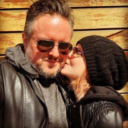 One of my favorite pictures of us since engagement photos are not possible right now.