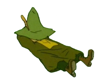Snufkin without a care in the world