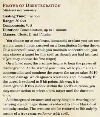 Prayer of Disintegration