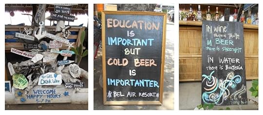 Beach Bar Signs Gili Air