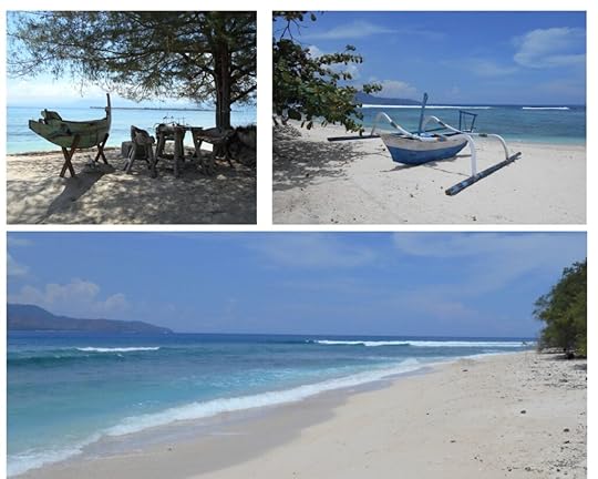 Gili Meno beaches and boats - all the blues