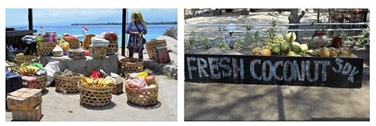 Fresh fruit and coconuts on Gili Meno
