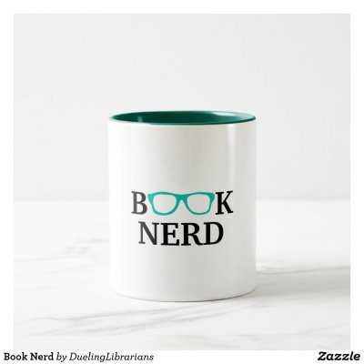 Book Nerd Two-Tone Coffee Mug