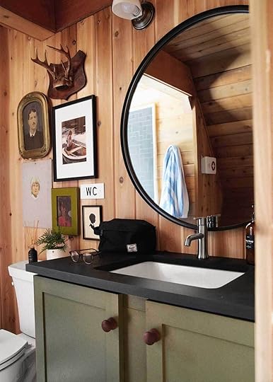 The Minne Stuga Cabin Bathroom from The Faux Martha