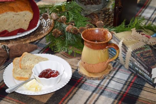 Apple Huckleberry Coffee Cake - Writer in the Kitchen - MK McClintock