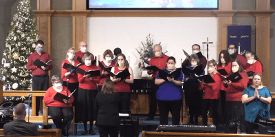 St. Mark choir singing Night of the Father's Love cantata