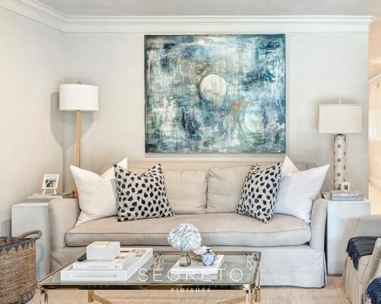 Close up of living room