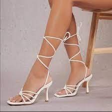 SHEIN | Shoes | Cute White Heels | Poshmark