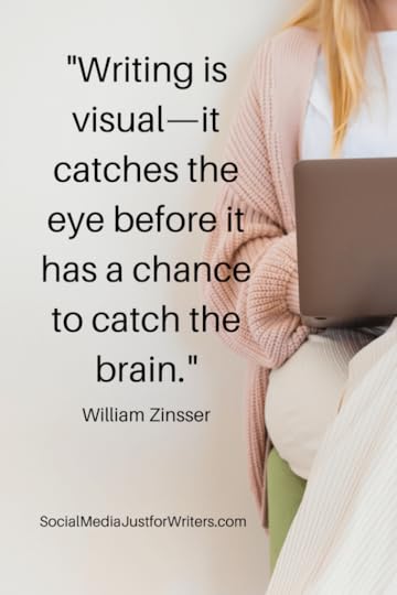 Writing is visual