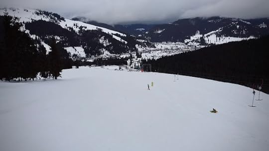 Snowboarding pe Partia Carlibaba