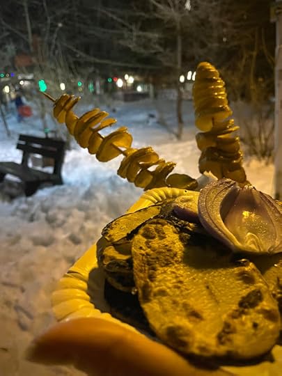 Scrijele si Tornado chips in parcul din Vatra Dornei
