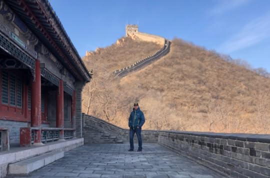 Olympic ski patroller Bruce Welton at the Great Wall of China