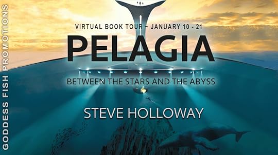 Goddess Fish book tour banner for Pelagia