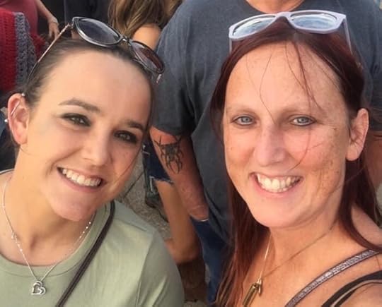 Andrea Marshall with her sister
