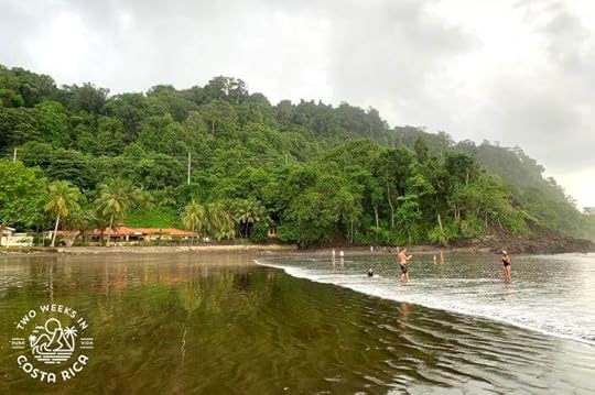 Calmer water on southern end of jaco