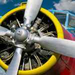 gray airplane propeller