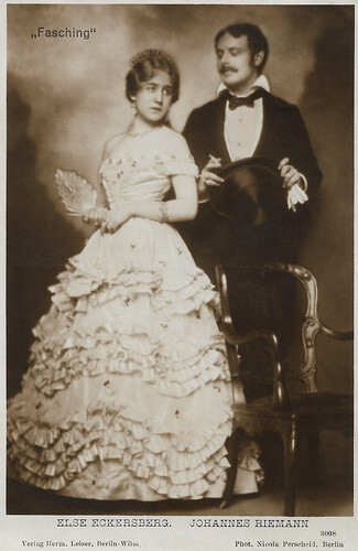 Else Eckersberg and Johannes Riemann in Fasching (1917)