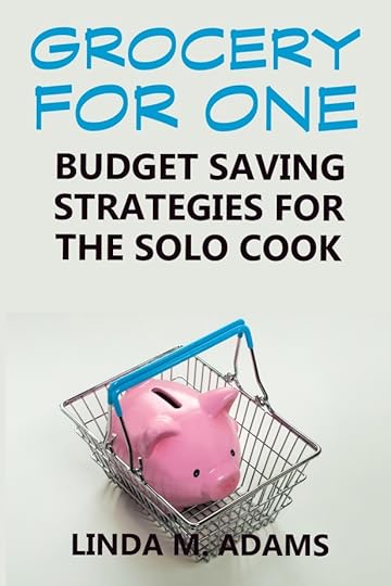 A piggy bank in a shopping basket cover for Grocery for One: Budget Saving Strategies